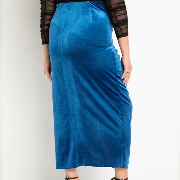 Eloquii Velvet Midi Skirt (NWT) sz 22 - Picture 6 of 6